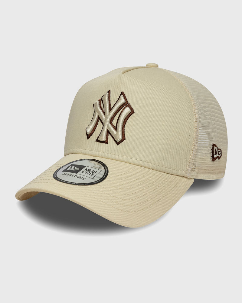 New Era Outline Ef Trucker New York Yankees Beige