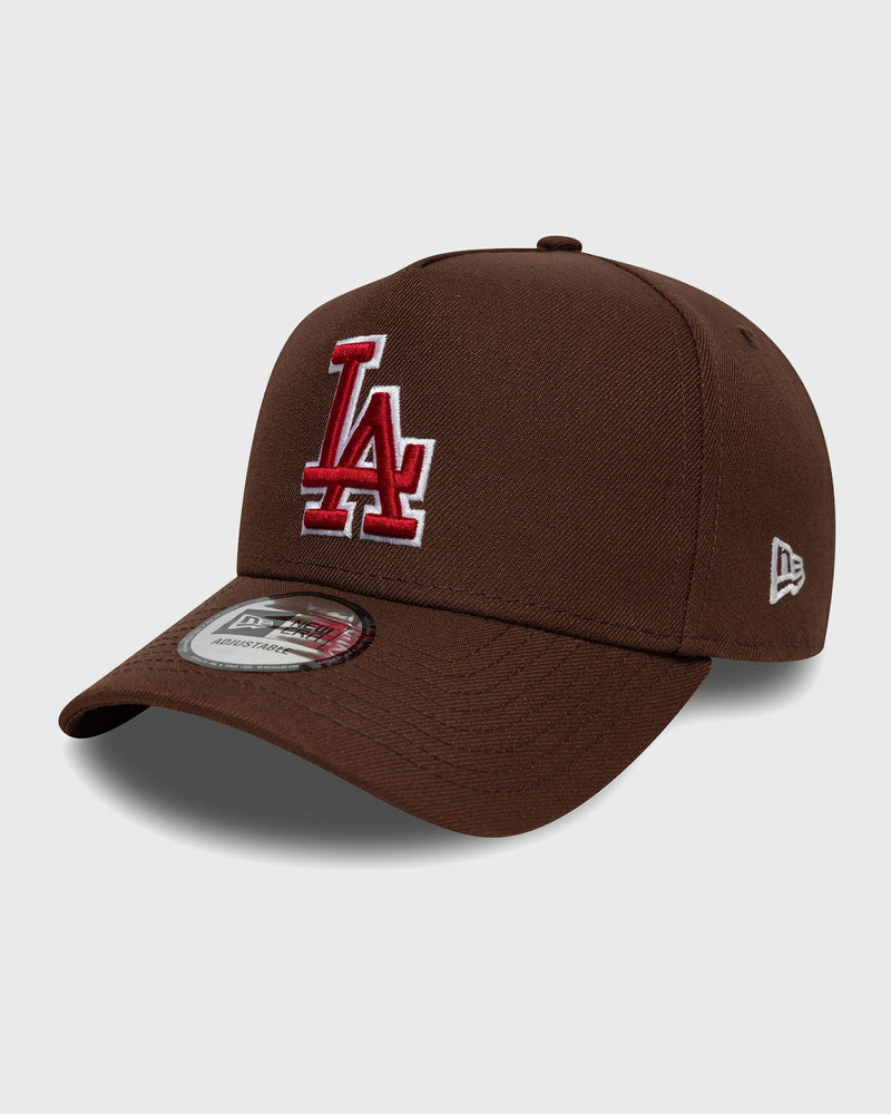 New Era Outline Script Eframe Los Angeles Dodgers Brown