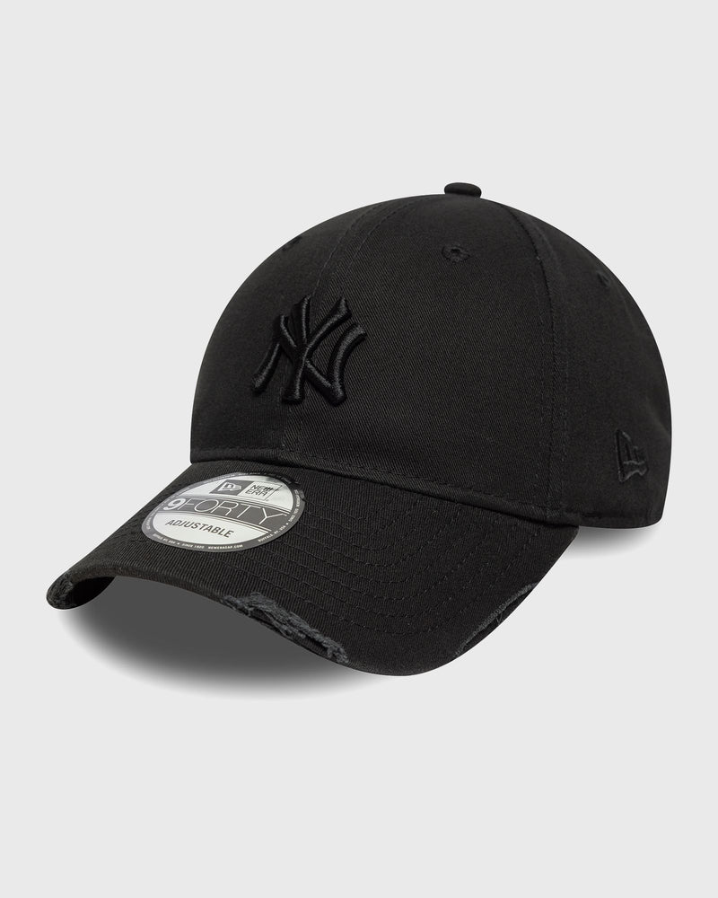 New Era Wash Distress 9Forty New York Yankees Black