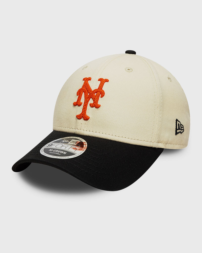 New Era Side Script 9Forty Mc New York Mets Black|beige