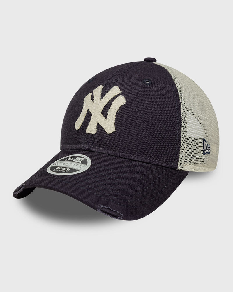 New Era Womens 9Twenty Trucker New York Yankees Blue|beige
