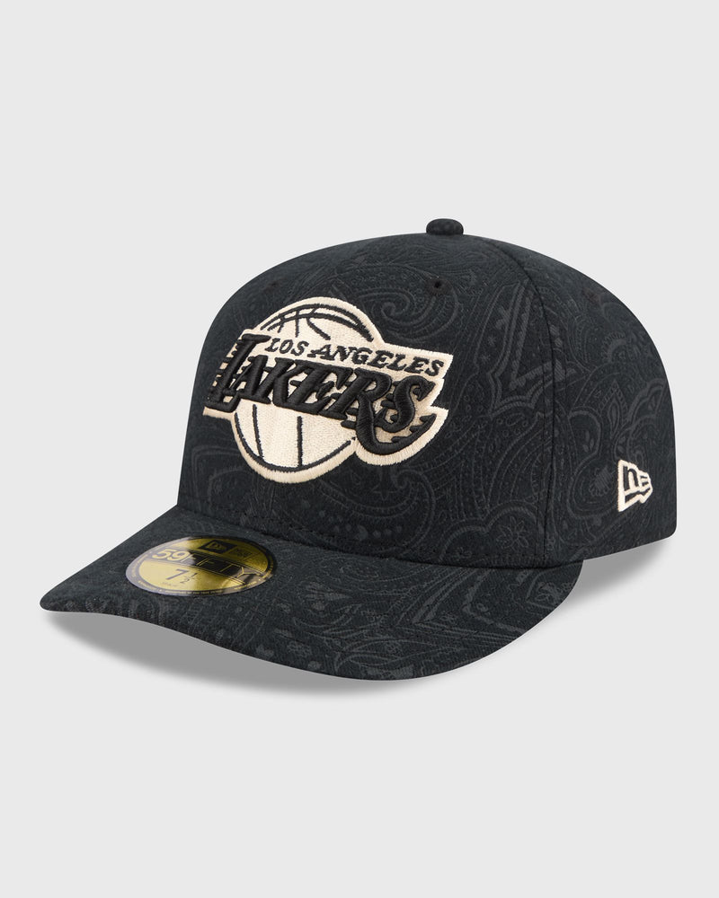New Era Bruhsed Ctn 59Fiftypc 32116 Los Angeles Lakers Black
