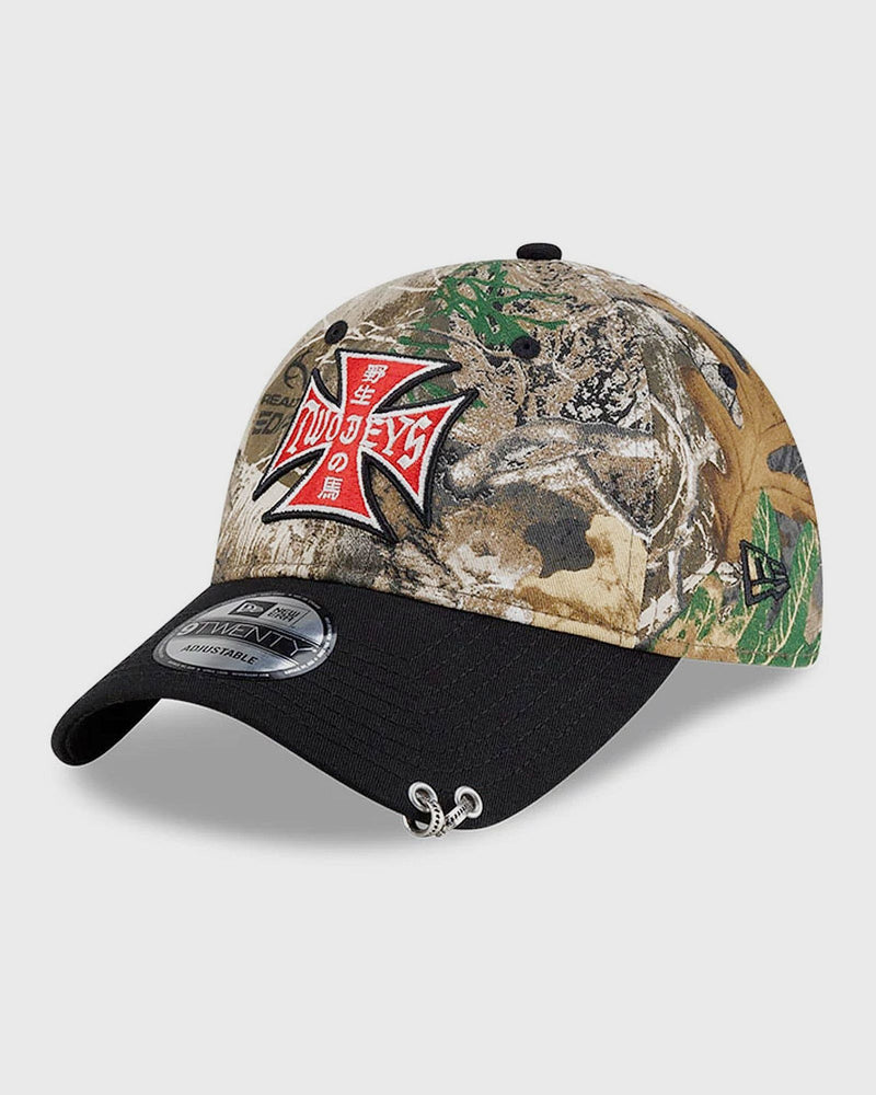 Twojeys X New Era Tj Real Tree 9Twenty Cap Black|brown