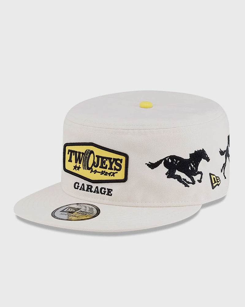 Twojeys X New Era Tj All Over Pillbox Cap White