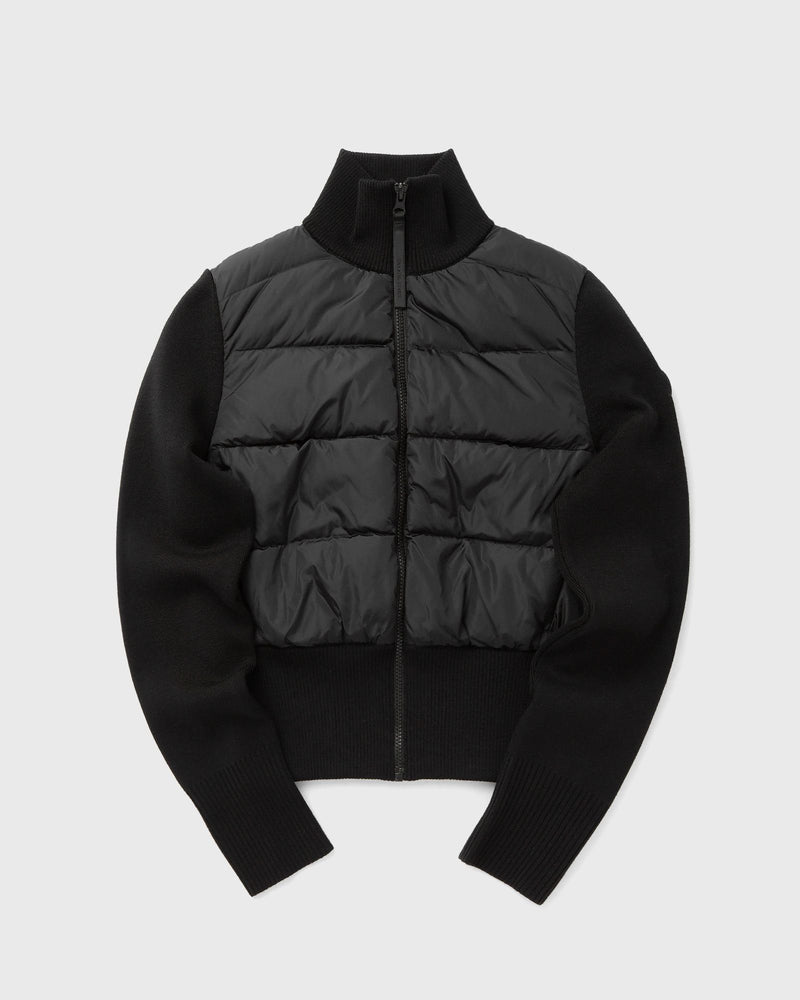 Canada Goose Hybridge Wide Quilt Knit Jacket Black