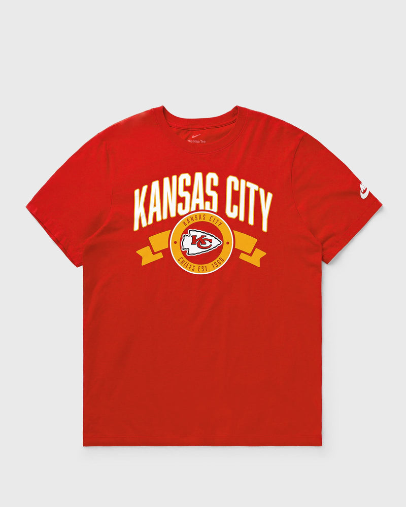Nike NFL Kansas City Chiefs Rewind Front and Back Hit Essential Cotton Tee Red