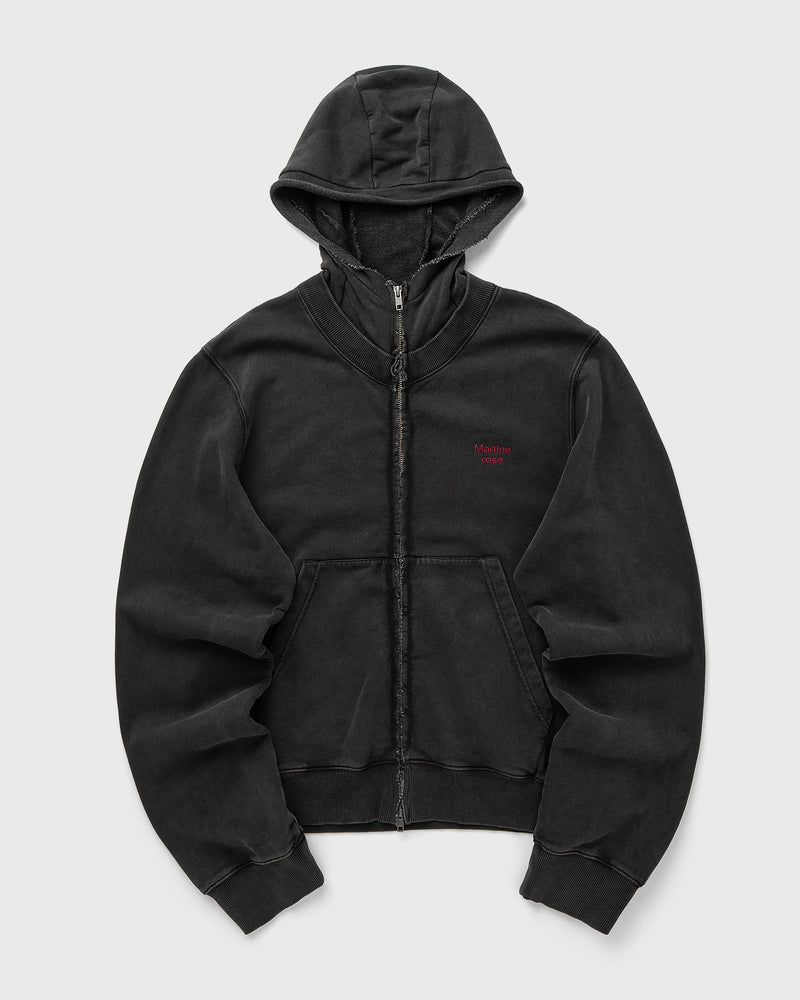 Martine Rose Hooded Zip Crew Black