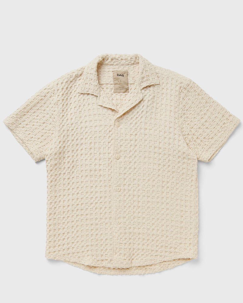 Oas Ecru Cuba Waffle Shirt Beige