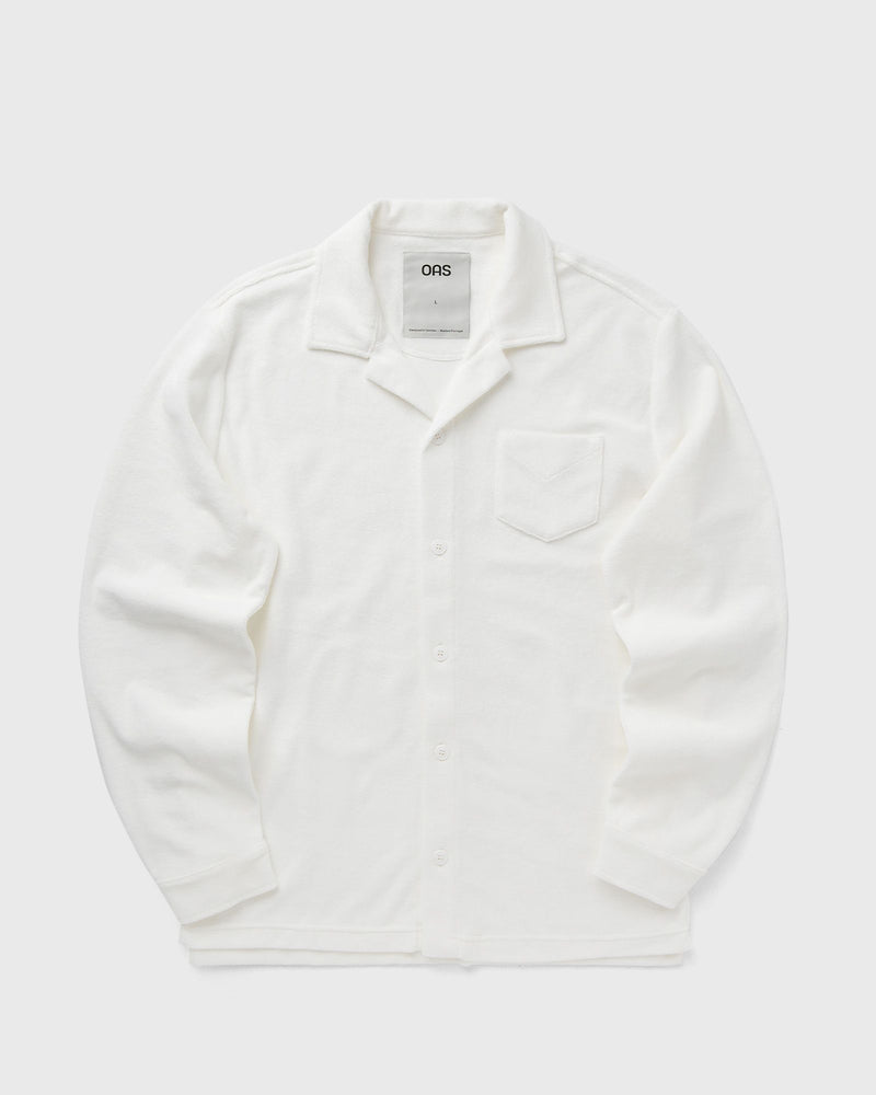 Oas White Terry Camisa Shirt Beige