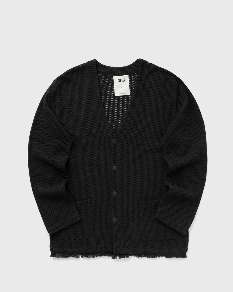 Oas Nero Net Cardigan Black