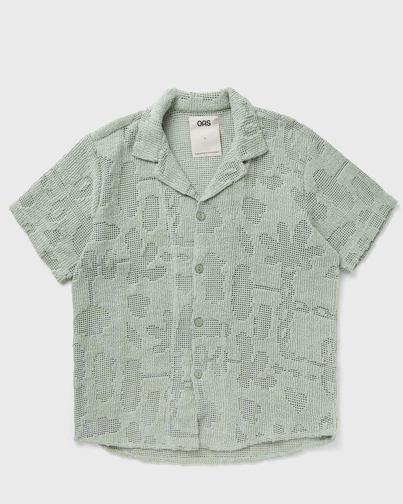 Oas Galbanum Cuba Crochet Shirt Blue