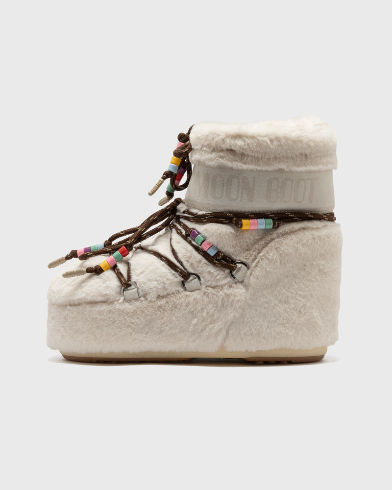 Moon Boot Mb Icon Low Faux Fur Beads Beige