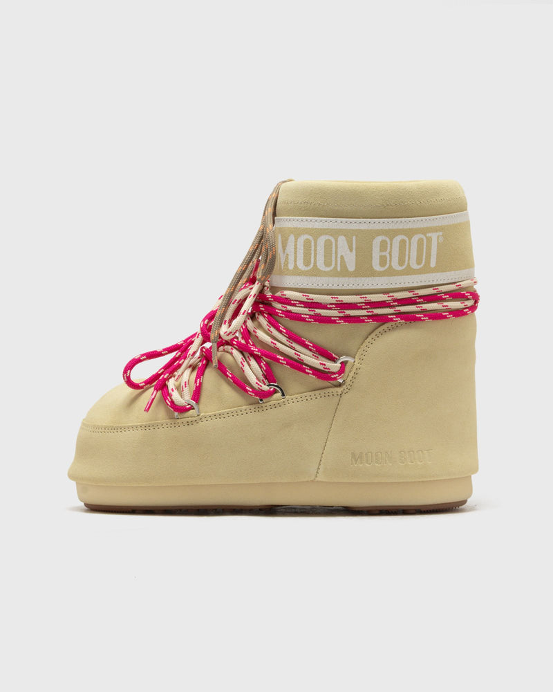 Moon Boot Mb Icon Low Suede Laces Yellow
