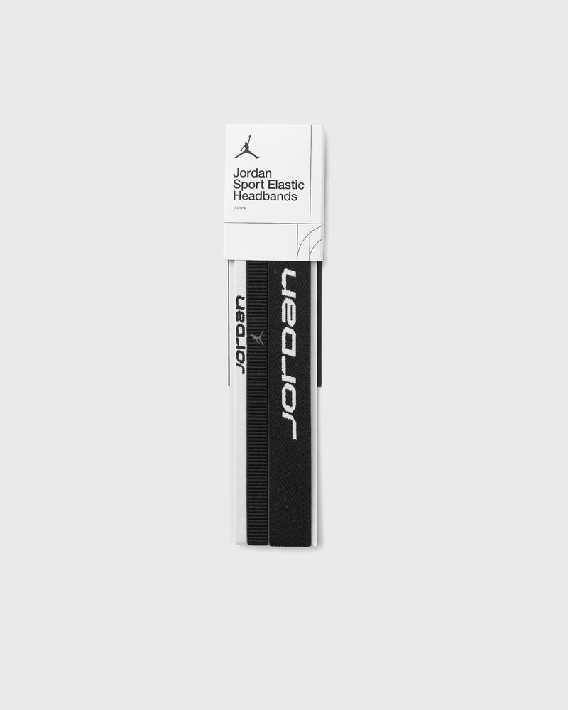 Jordan Elastic Sport Mixed Width Headbands 3 Pk Black