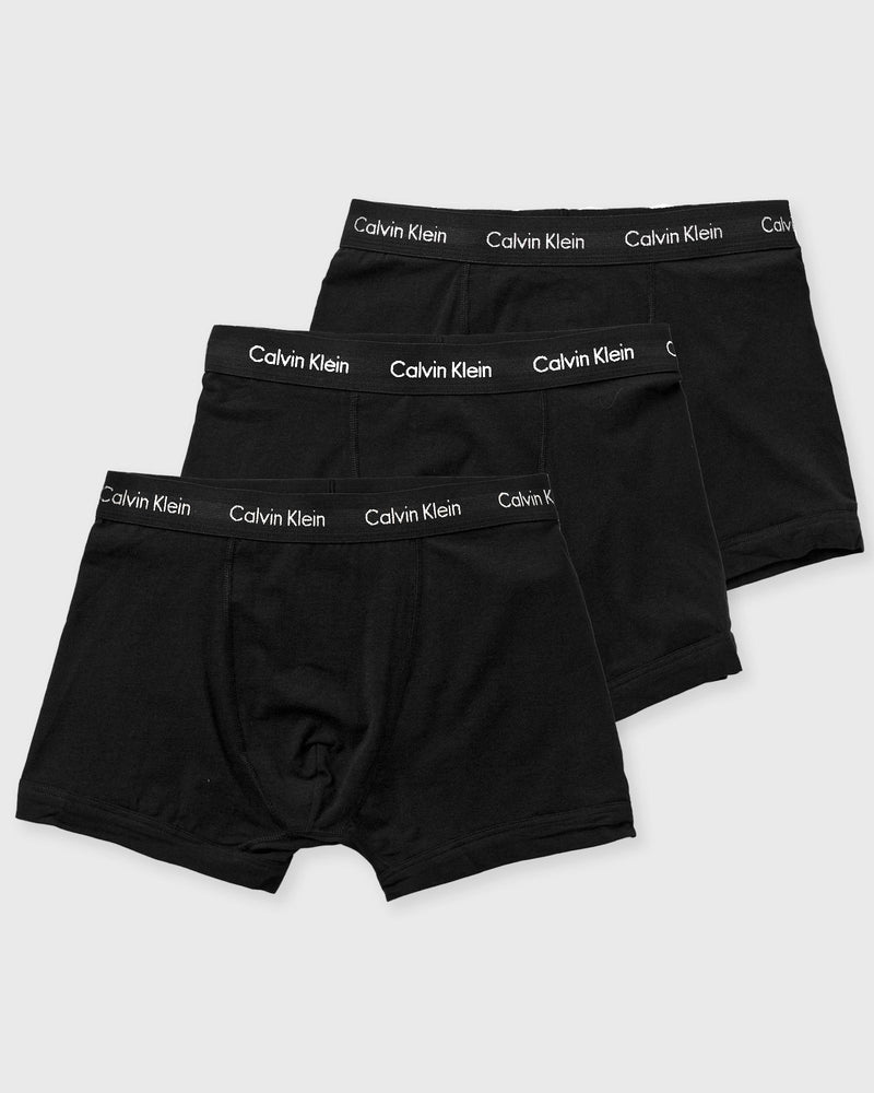 Calvin Klein Underwear Cotton Stretch Trunk 3PK Black