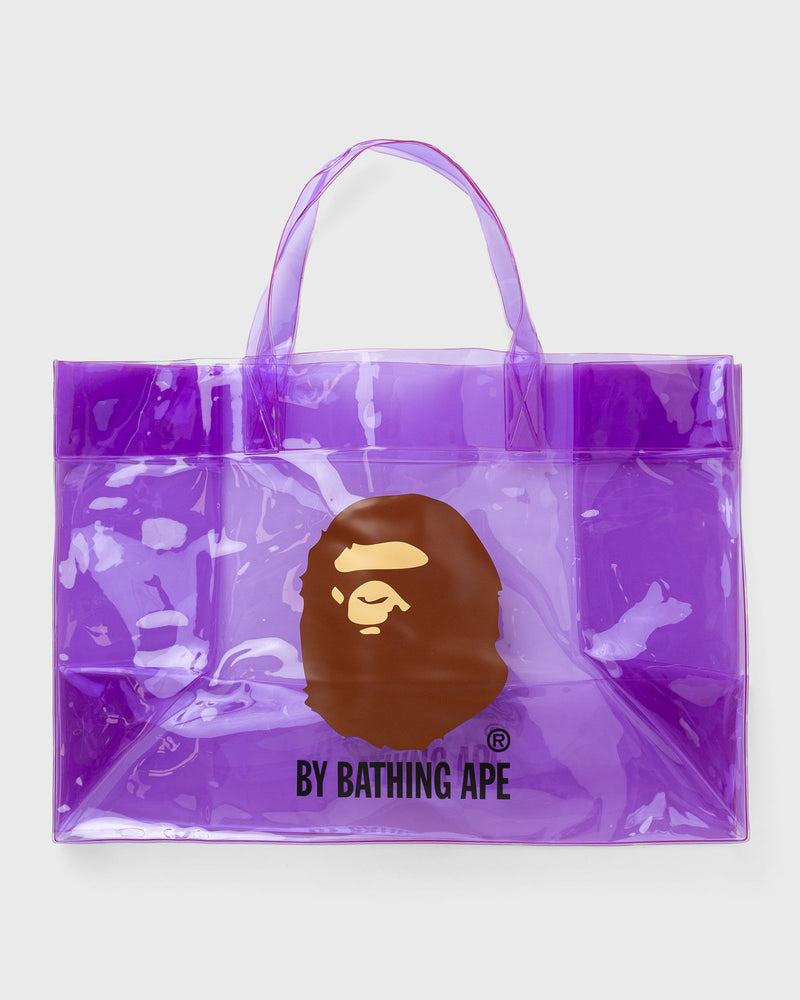 A Bathing Ape Ape Head Clear Bag Purple