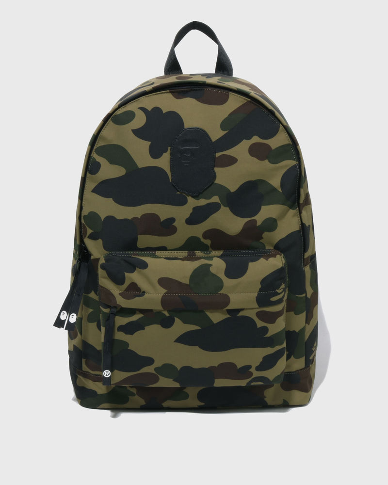 A Bathing Ape 1ST Camo Ape Head Patch Daypack M Travel Green