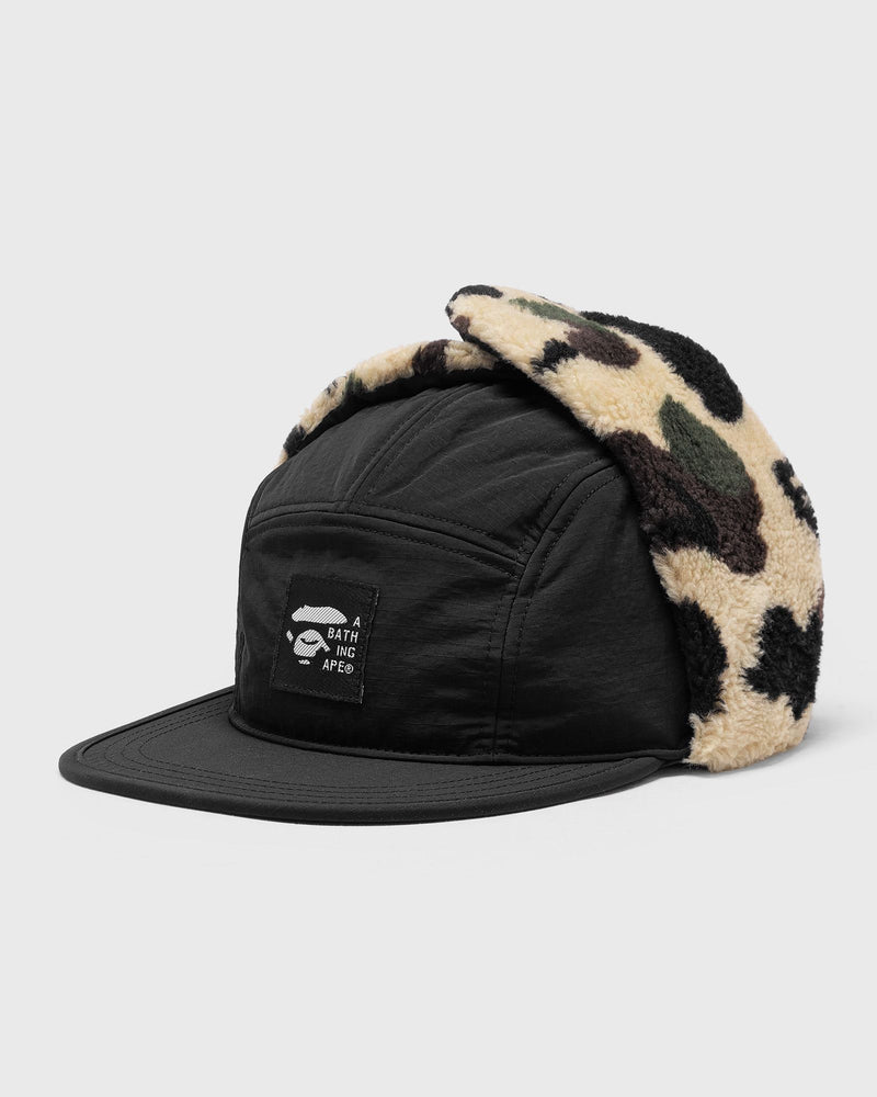 A Bathing Ape 1ST Camo Puffy Flight Cap Black