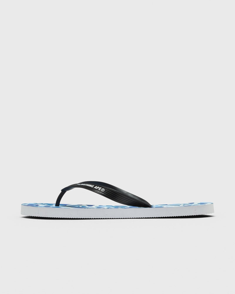 A Bathing Ape Abc Camo Beach Sandals Blue