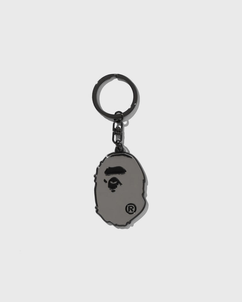 A Bathing Ape Ape Headetal Keychain Black