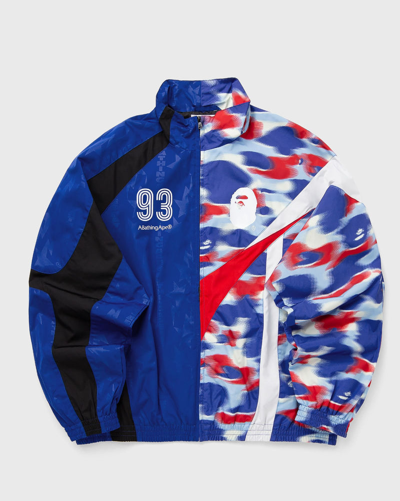 A Bathing Ape Split Stand Collar Track Jacket Blue|multi