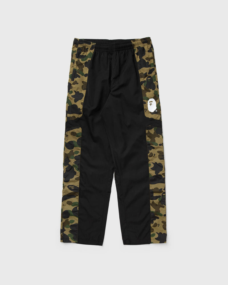 A Bathing Ape 1ST Camo Relaxed Fit Track Pants Black|green