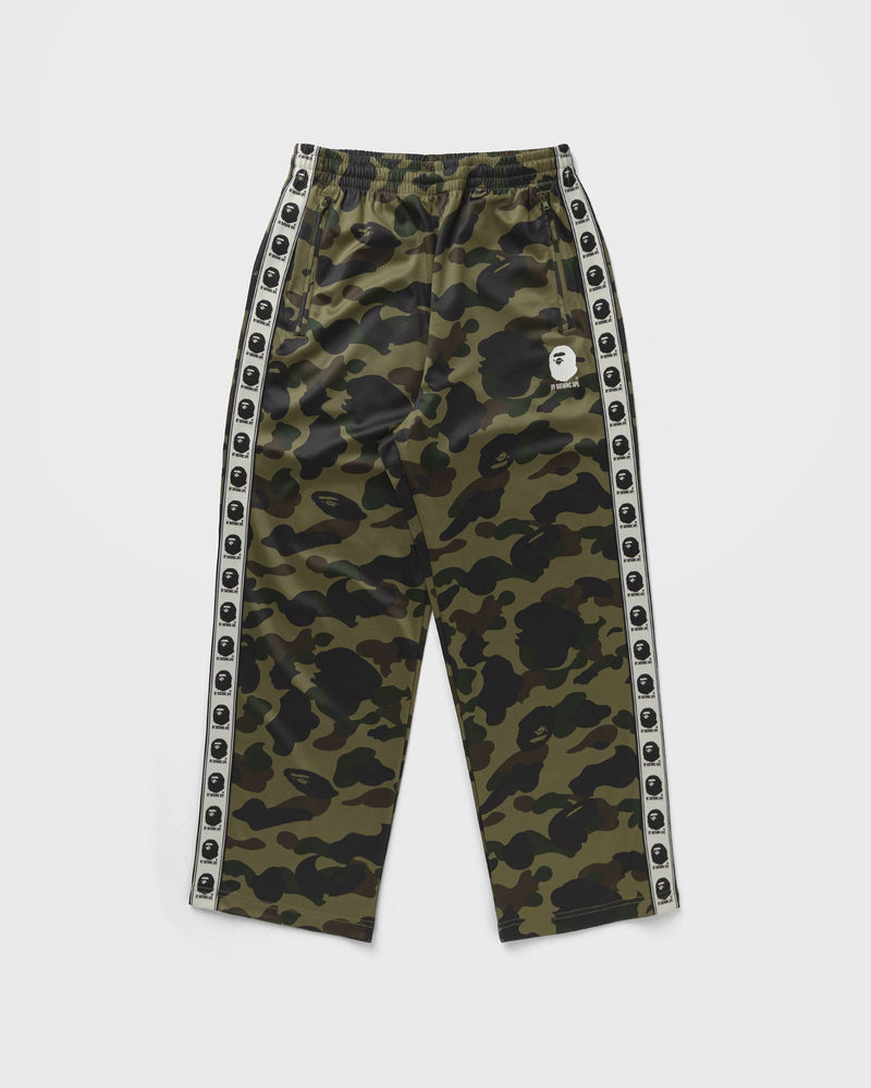 A Bathing Ape 1ST Camo Loose Fit Track Pants Green