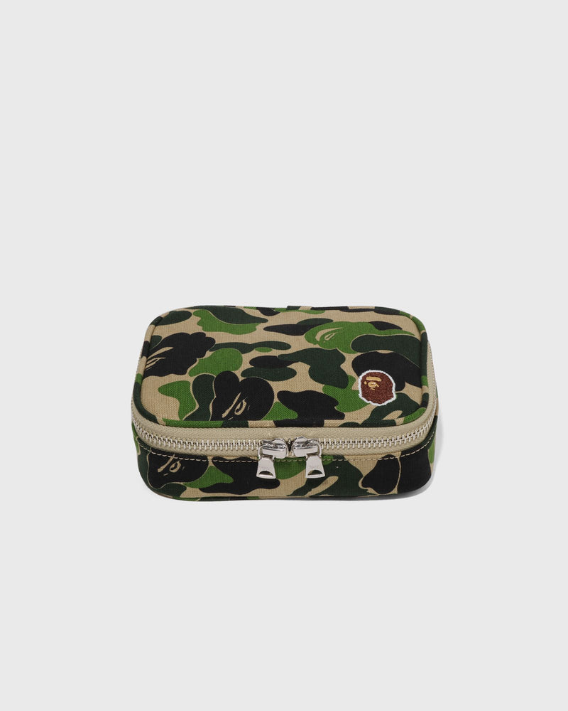 A Bathing Ape Abc Camo Amenity Pouch Green