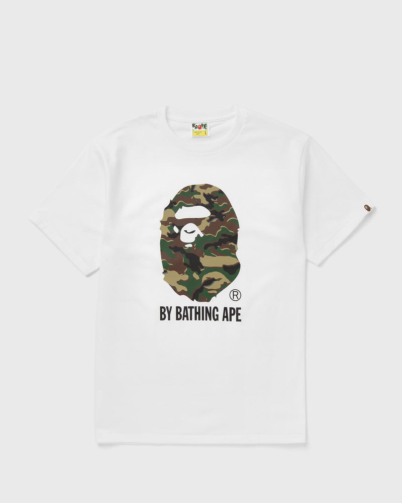 A Bathing Ape Glitch Woodland Camo by Bathing Ape Tee White