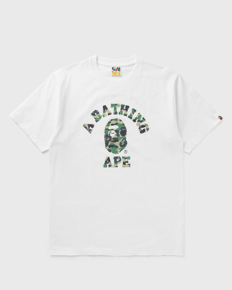 A Bathing Ape Abc Camo College Tee White