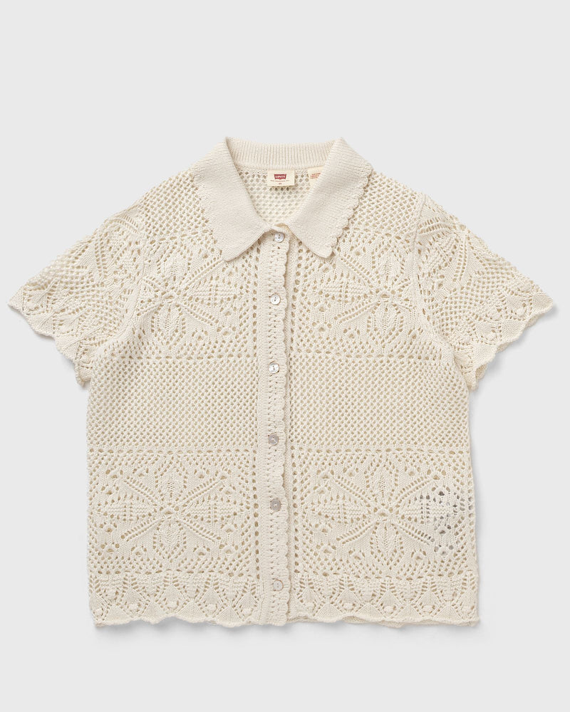 Levis Susanna Floral Crochet Shirt Brown