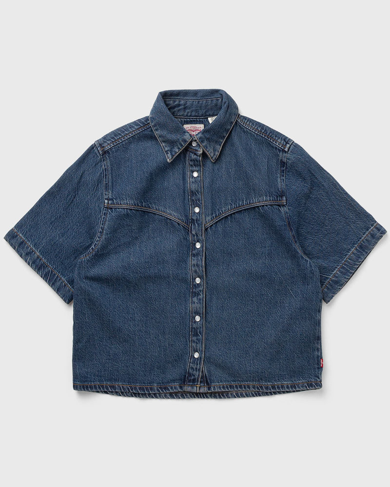 Levis Logan Ss Denim Shirt Blue