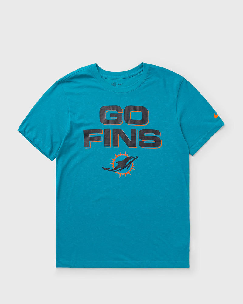 Nike NFL Miami Dolphins Rivalry Dri-Fit Cotton Slub T-Shirt Blue