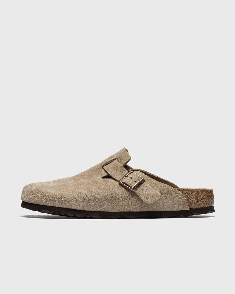 Birkenstock Boston Soft Footbed Suede Leather Grey