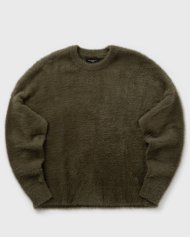 Reternity Essential Furry Knit Sweater Green