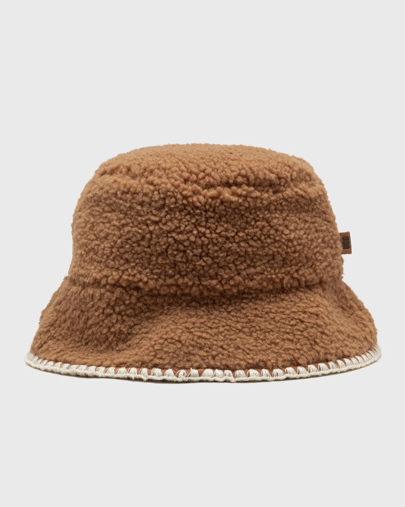 Ugg Womens Uggfluff Scalloped Hat Brown