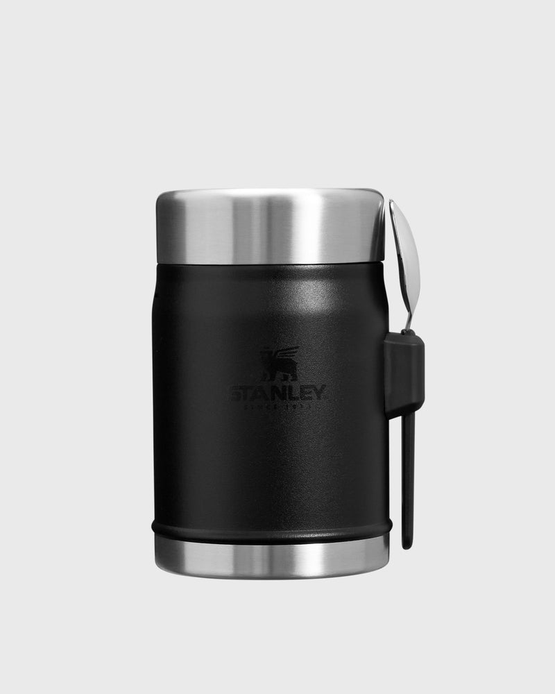Stanley the Legendary Classic Food Jar + Spork Black|silver