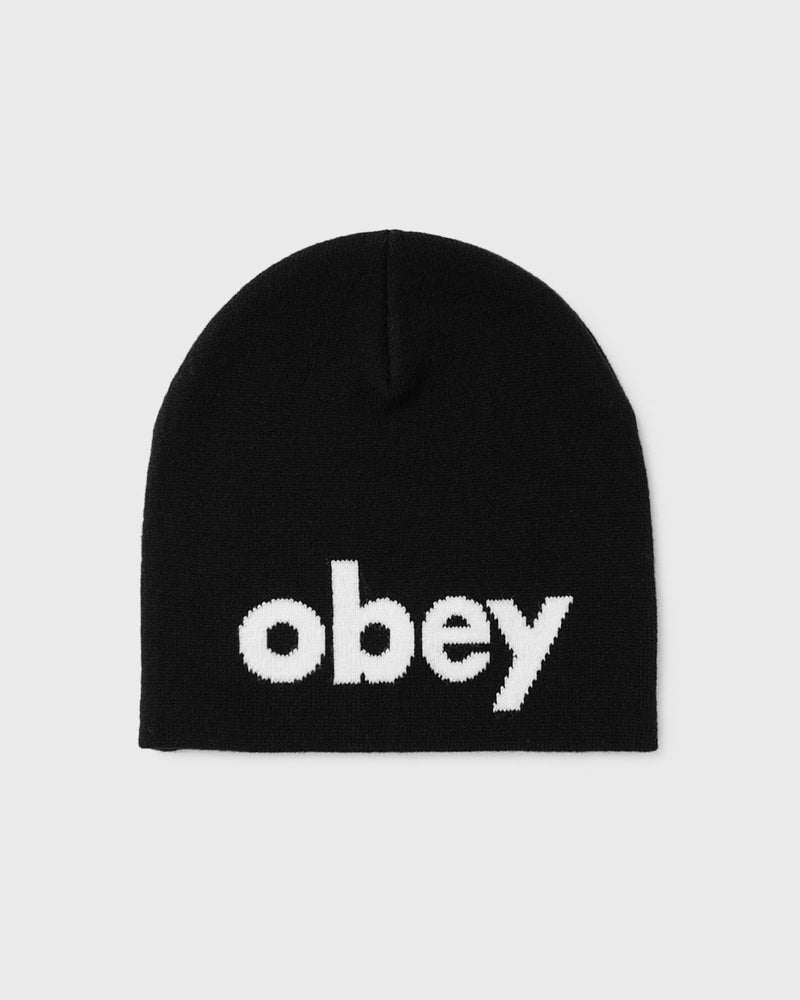 Obey Lowercase Beanie Black