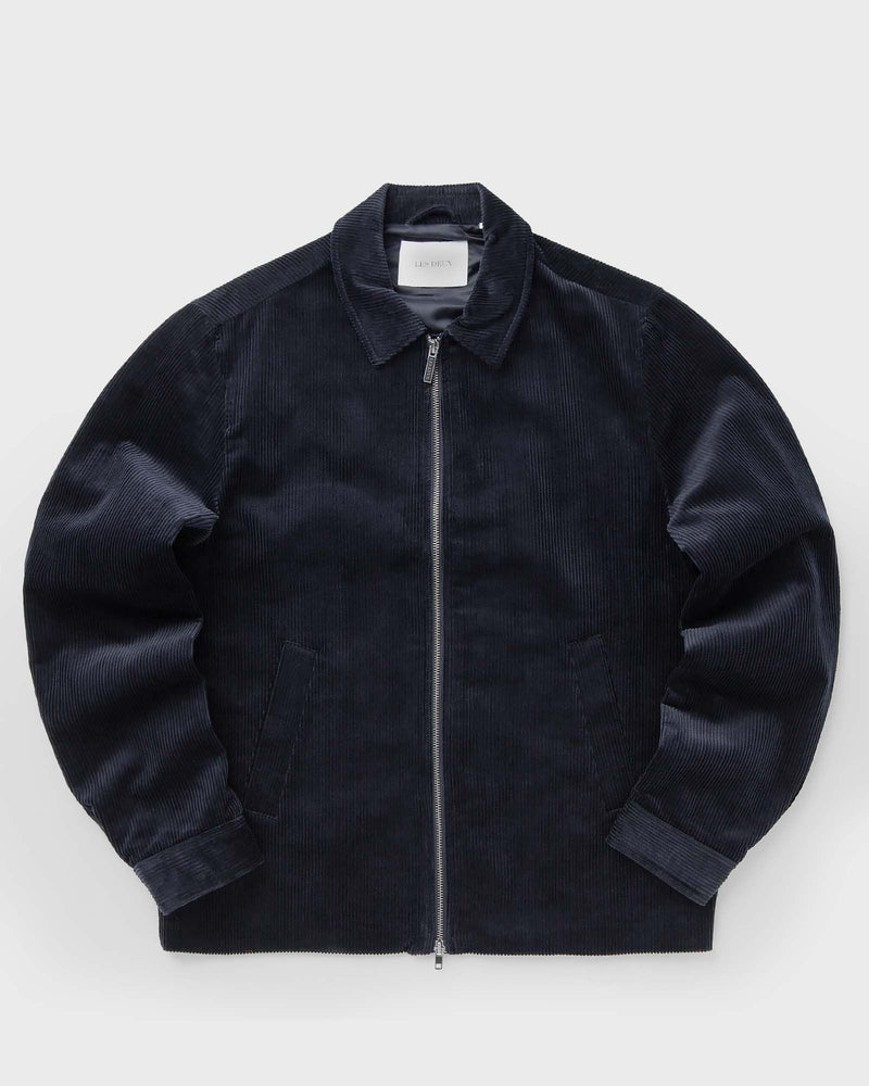 Les Deux Marchall Corduroy Coach Jacket Blue