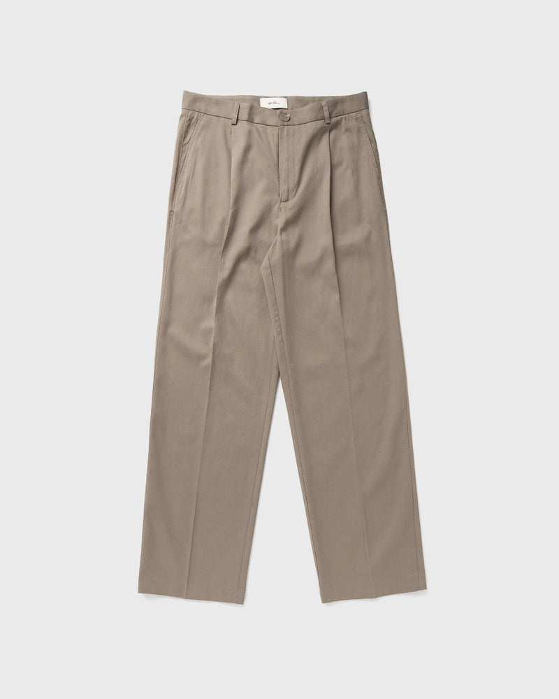 Les Deux Reece Pleated Twill Suit Pants Brown