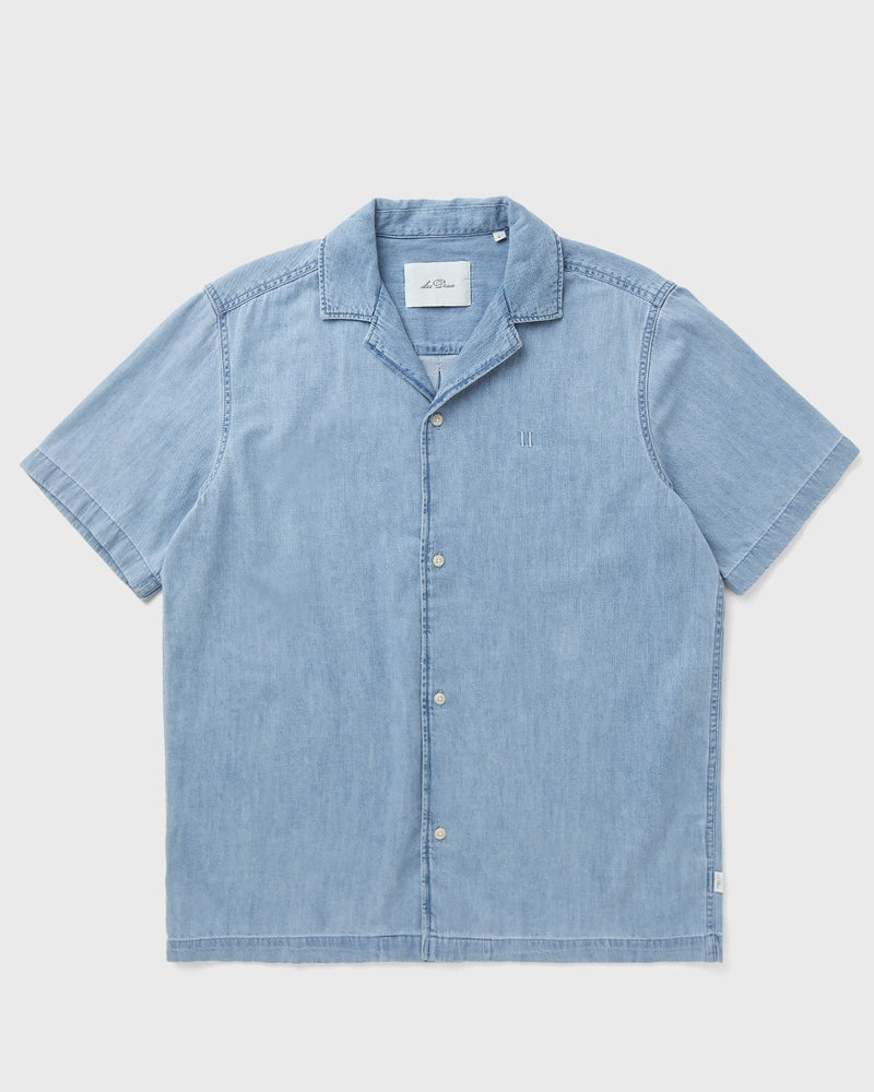 Les Deux Lesley Denim Ss Shirt Blue
