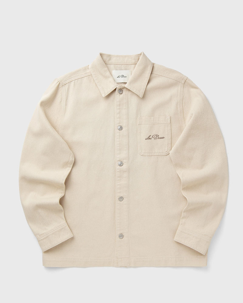Les Deux Layton Faience Twill Overshirt Beige
