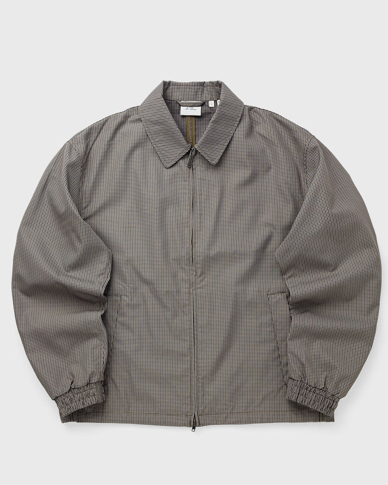 Les Deux Mini Check Zipper Jacket Beige