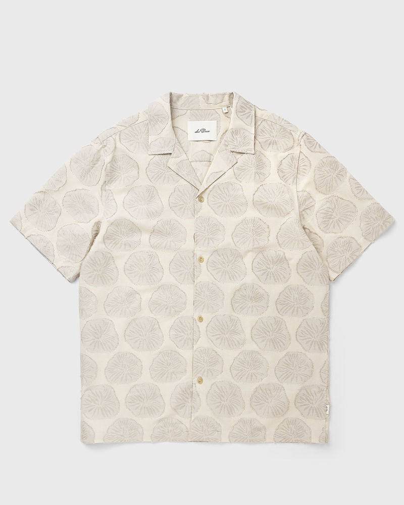 Les Deux Dahlia Jacquard Ss Shirt Beige
