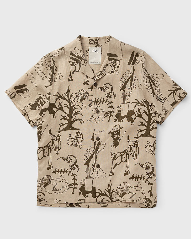 Oas Poplan Cuba Shirt Beige