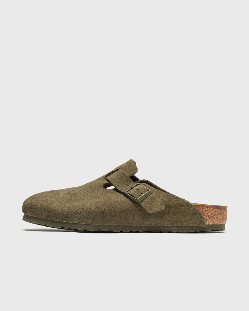 Birkenstock Boston Suede Leather Green