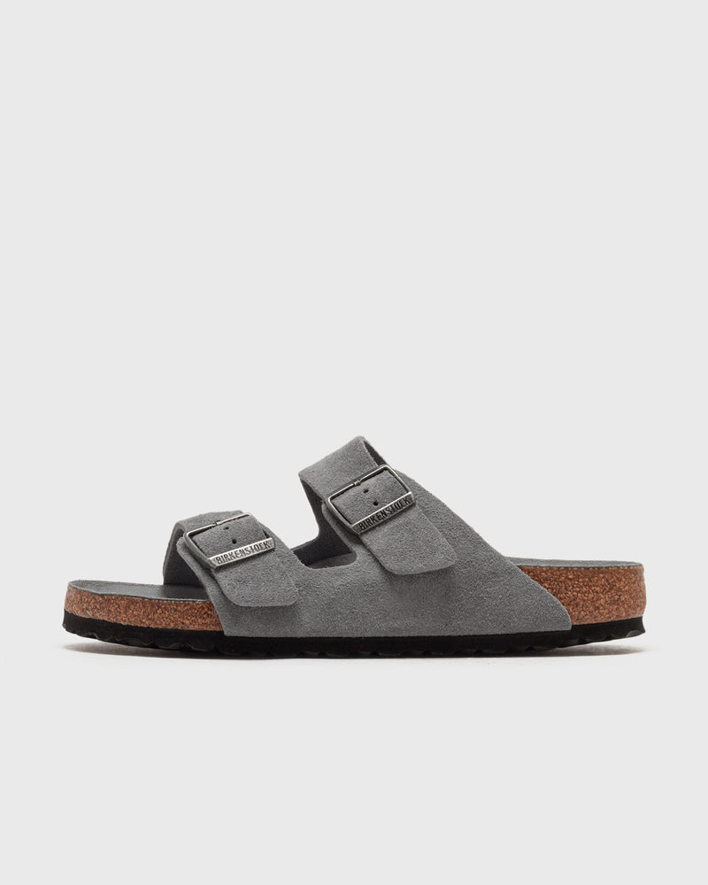 Birkenstock Arizona Soft Footbed Suede Leather Grey