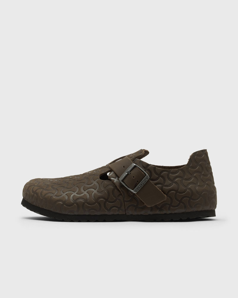 Birkenstock London Embossed Leather Beige