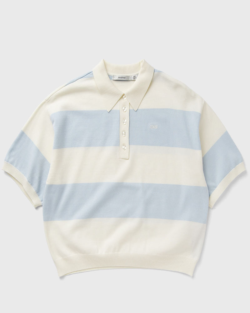 Gestuz Gzmaia Ss Polo Pullover Blue|beige