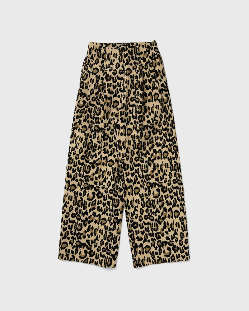 Rotate Birger Christensen Jacquard Wide Pants Brown